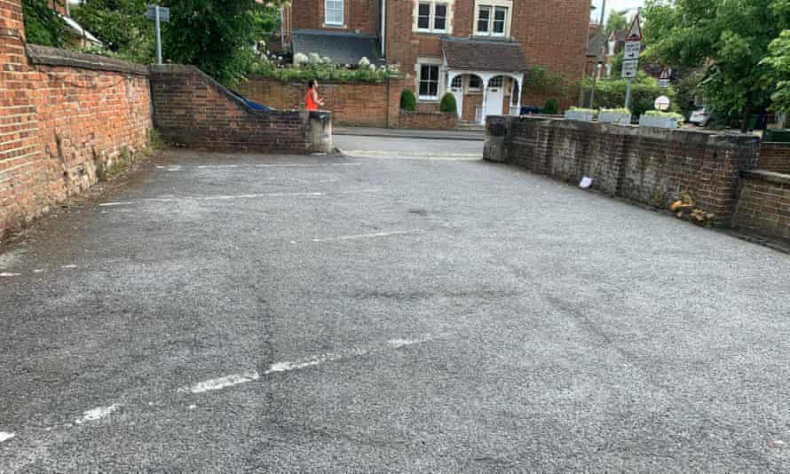 The Anchor pub car park before its transformation for this week’s reopening