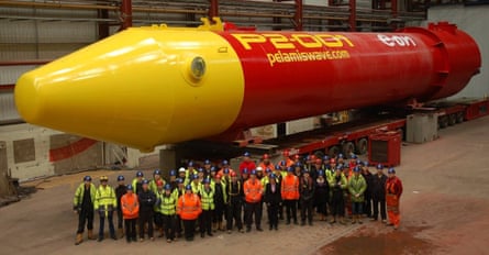 The presentation of the Pelamis wave device in 2011