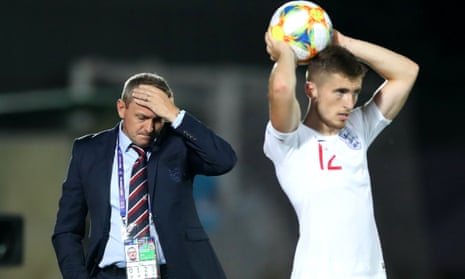England’s Aidy Boothroyd watches on during their final game against Croatia.