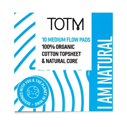 TOTM Natural Pads with Organic Cotton & Renewable Woodpulp