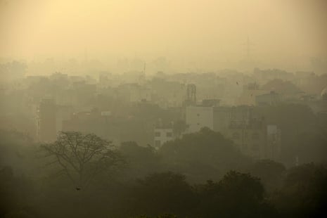 Air pollution in New Delhi on Wednesday