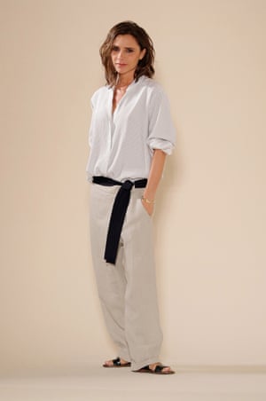 Victoria Beckham takes a bow after her New York fashion week show.