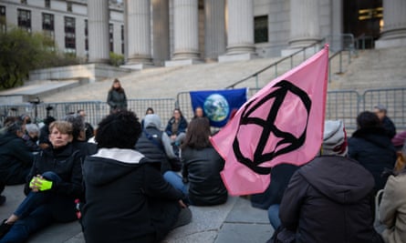 Activists held a vigil at the New York supreme court for Wynn Bruce.