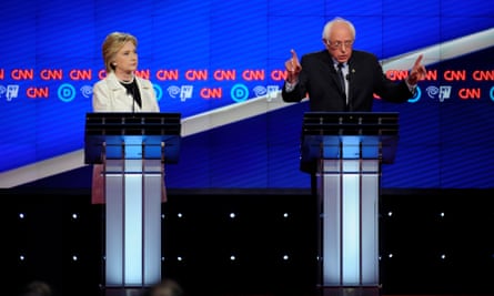 Hillary Clinton and Bernie Sanders debate