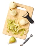 peeling pears
