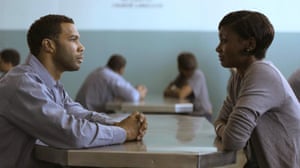 Omari Hardwick and Emayatzy Corinealdi in Middle of Nowhere.