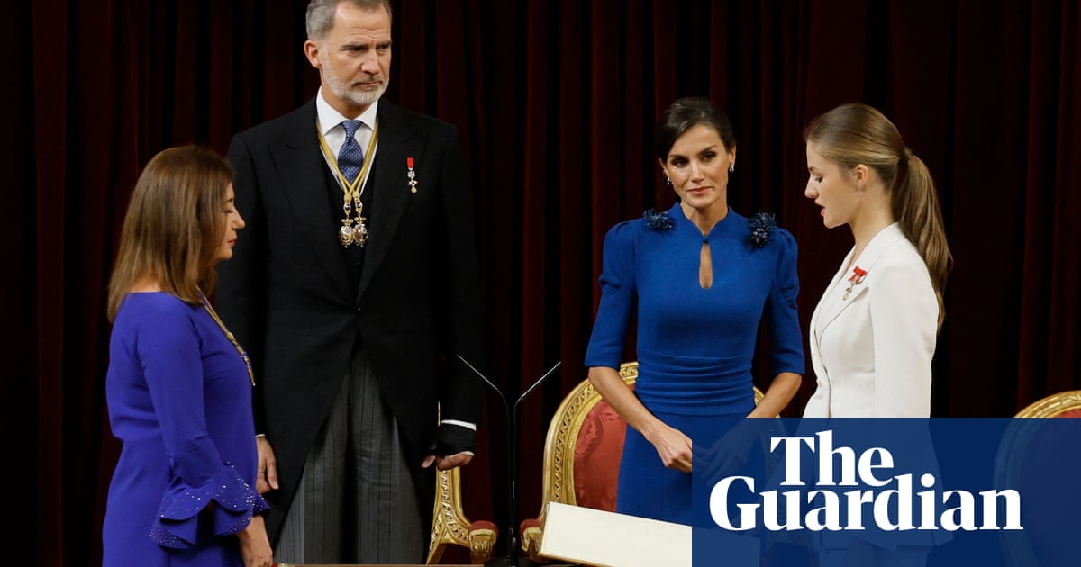 Spain’s Princess Leonor swears oath as republican ministers boycott ceremony