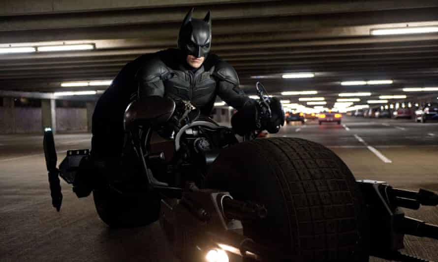 Quasi-fascist superhero … Christian Bale as Batman in The Dark Knight Rises 2012. Allstar/Warner Bros.