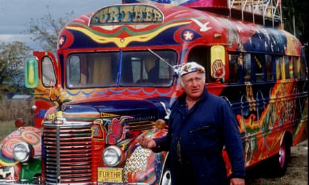 Ken Kesey with his Magic Bus.
