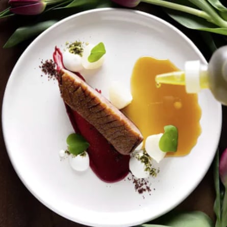 A photo of a michelin star restaurant meal