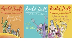 Three Roald Dahl book covers