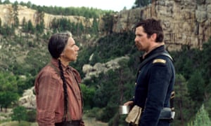 Wes Studi and Christian Bale in Hostiles.