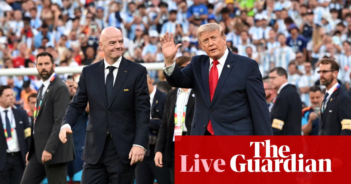 World Cup final: Trump booed, half-time show and everything but the football – as it happened