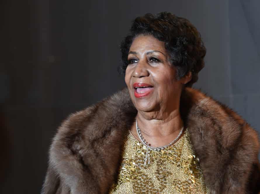 Franklin before the 2015 Kennedy Center Honors concert.