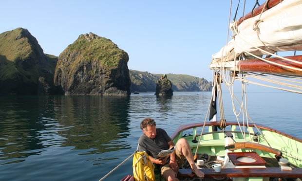 Skipper Gabe Agnes relaxing on deck.