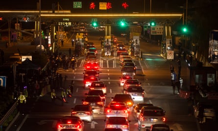 On 8 April the Wuhan Gongjialing toll station reopens as authorities lift traffic restrictions after 76 days of lockdown in which residents were not allowed to leave the city.