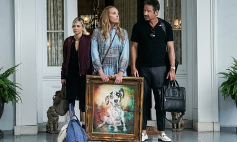 Magnificently horrible … from l, Anna Faris, Toni Collette and David Duchovny in The Estate.