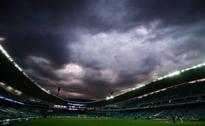 Darkness over the Allianz Stadium before the round five A-League match between Sydney FC and Brisbane Roar