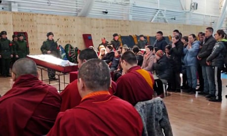 Buddhist monks sing hymns for Russian soldiers killed fighting in Ukraine as hundreds of mourners gather in Ulan-Ude, capital of the remote Buryatia region.