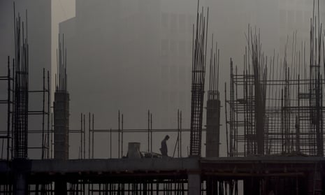 Construction site in Delhi
