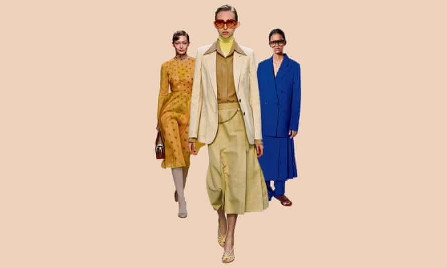 Layered looks on the catwalk from (l-r) Fendi, Victoria Beckham and Joseph.