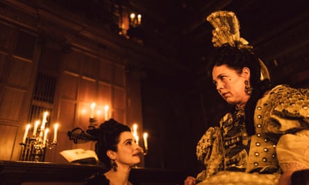 Immediate awards chatter … Rachel Weisz and Olivia Colman in Yorgos Lanthimos’s The Favourite