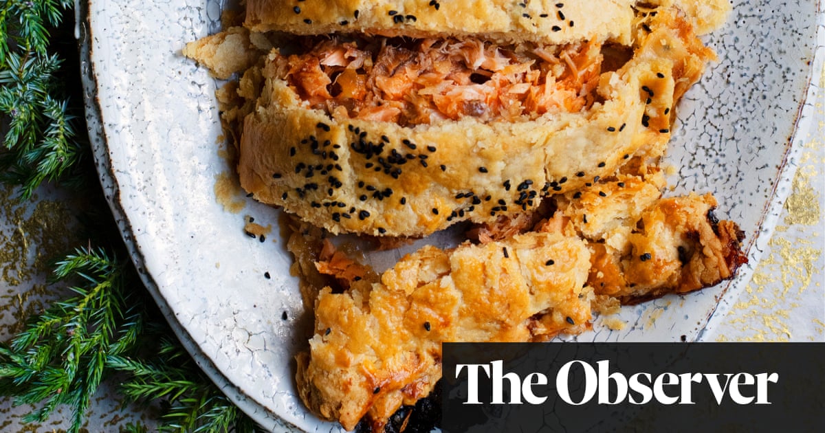 Nigel Slater's recipes for smoked salmon pie, and mincemeat cake