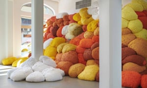 Saffron Sentinel by Sheila Hicks.