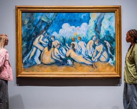Bathers (Les Grandes Baigneuses) at Tate Modern’s Cézanne exhibition, 2022.