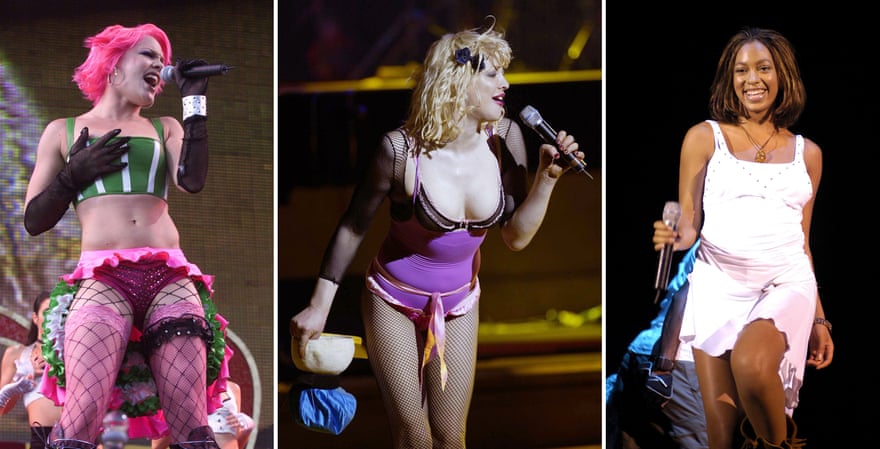 Musical makeovers … Pink, Courtney Love and Solange Knowles.