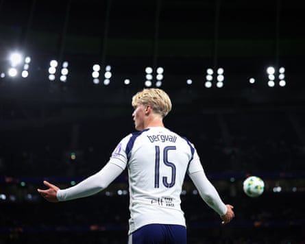 Tottenham midfielder Lucas Bergvall