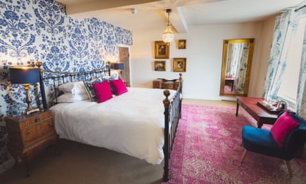 A bedroom at Drapers Hall, Shrewsbury