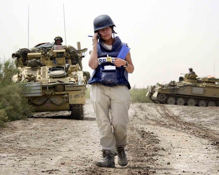 Guardian journalist Audrey Gillan during the Iraq war.