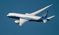 Boeing's 787 Dreamliner departs Boston's Logan international airport in March 2012.