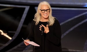 Jane Campion accepts director's award for The Power of the Dog