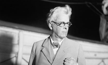 William Butler Yeats shown as he arrived at New York in 1932.