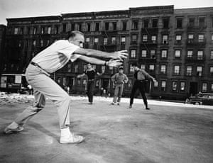 Jerome Robbins during the filming of West Side Story. The Broadway show was conceived, choreographed and directed by Robbins.