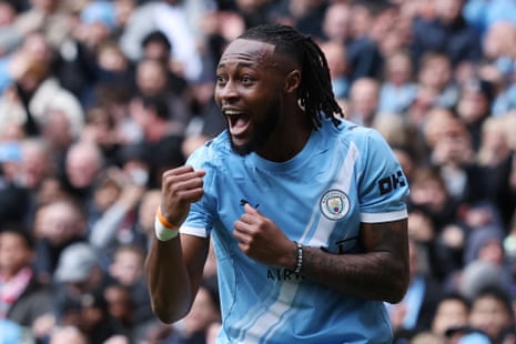 Antoine Semenyo celebrates