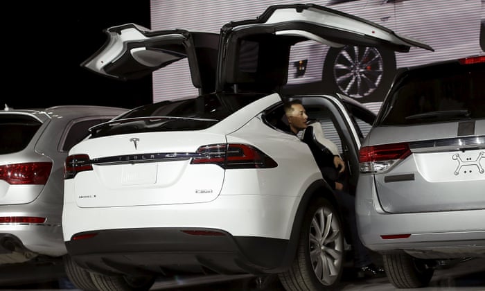 Tesla Model X Elon Musk Launches First All Electric Suv