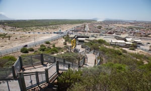 View from a high point on Lookout Hill, Cape Town, South Africa.