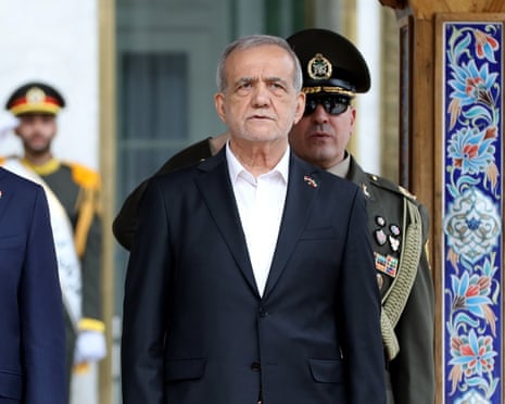 The Iranian president Masoud Pezeshkian