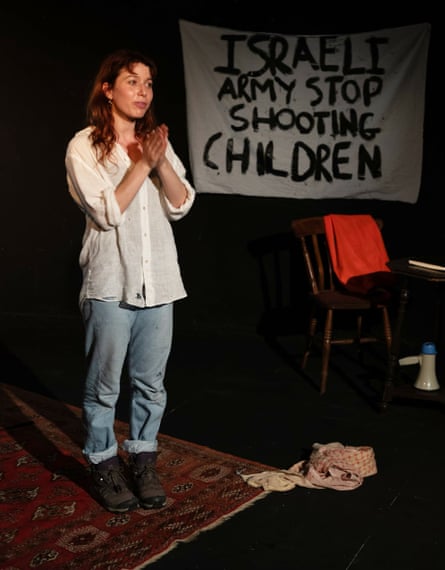 Sascha Shinder in My Name Is Rachel Corrie, 2024.