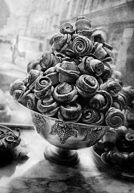 A bowl piled high with cakes