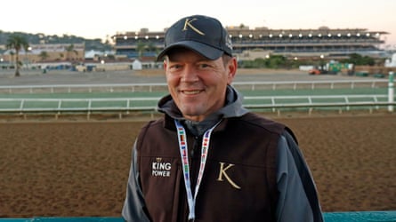 Trainer Andrew Balding at Del Mar racecourse on Wednesday.