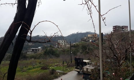 Pro-government forces in the town of Rabia