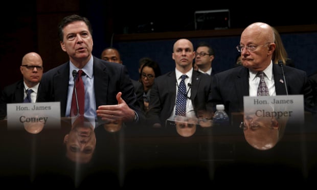 FBI director Comey with Clapper