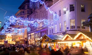 A Christmas Market at Birmingham’s New Street last month.