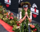 Taylor Knibb wins Ironman world title after leader collapses in dramatic Kona finish