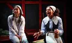 Sabrina Wu and Amber Sylvia Edwards in The Good John Proctor at Jermyn Street Theatre, photo by Jack Sain