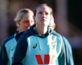 Megan Schutt of Australia looks on